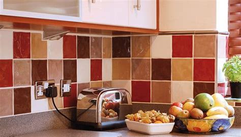 Mixed Coloured Kitchen Wall Tiles Indianafrazer