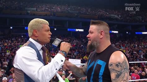 Kevin Owens Claims Cody Rhodes Is Injured Lineup For Next Week S