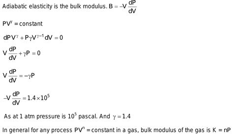 Ntthe Adiabatic Elasticity Of A Diatomic Gas At Ntp Isn