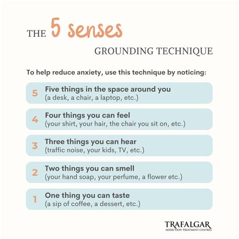 5 Senses Grounding Technique - Trafalgar Addiction Treatment Centres