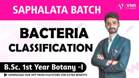 Bacteria Classification Botany B Sc Semester I By