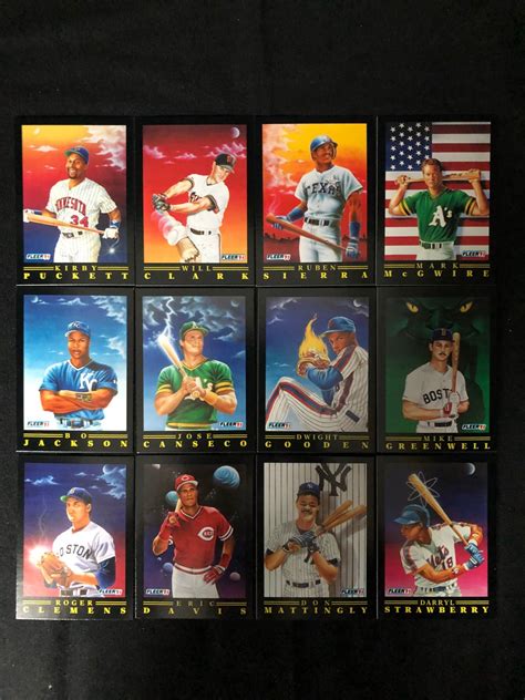 1991 FLEER BASEBALL CARD SET (12/12 COMPLETE SET)
