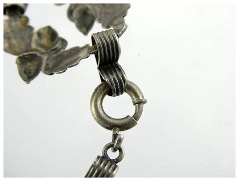 Vintage Danecraft Sterling Silver Acorn Design Panel Bracelet 925 15g