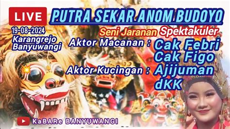 Live Seni Jaranan Putra Sekar Anom Budoyo Hari Ini Live Karangrejo