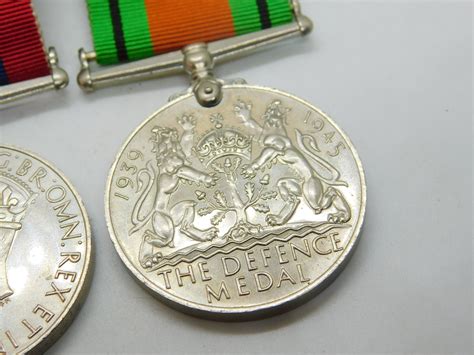 Pair of WWII Service Medals Defence Medal & British Army Service Medal ...