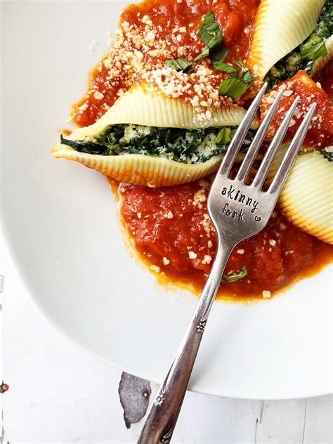 Spinach Stuffed Shells — The Skinny Fork