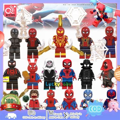 1 Hari Pengiriman Set Figur Mini Spiderman Lego Marvel Pahlawan