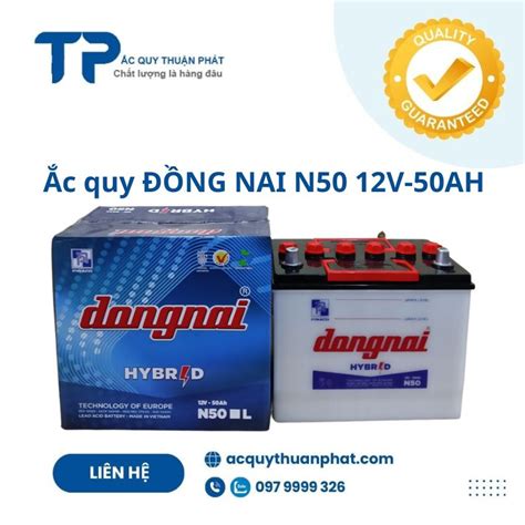 bình ắc quy đồng nai N50 12V 50ah chuyên dùng cho xe nâng dầu xe công