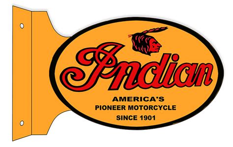 Indian Motorcycle 1901 Series Metal Sign 12×18 Reproduction Vintage Signs