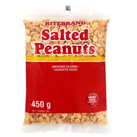 Ritebrand Salted Peanuts 450g Roasted Salted And Flavoured Nuts Biltong Dried Fruit Nuts