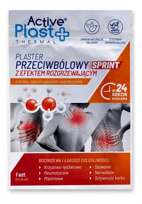 Active Plast Thermal Plaster Przeciwb Lowy I Rozgrzewaj Cy Szt