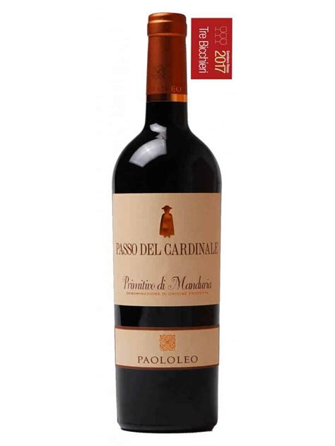 Primitivo Di Manduria Passo Del Cardinale Paolo Leo Romesco