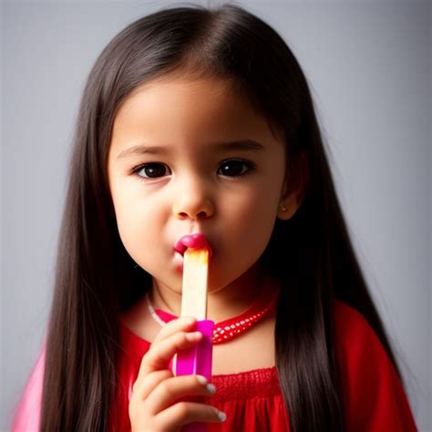 Girl Sucking Popsicle