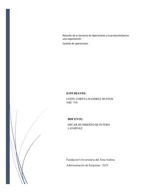 Procesos Industriales EJE 3 Actividad Evaluativa Eje 3 Jose David