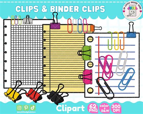 School Supplies Bundle Clipart Office Crafting Teacher Clip - Etsy