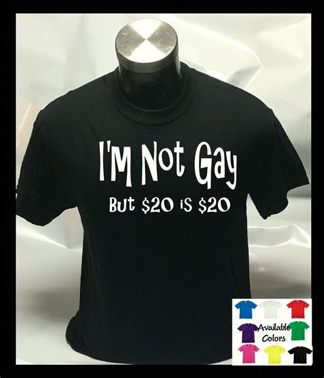 I M Not Gay But Is Funny Joke Unisex Mens Womans T Etsy