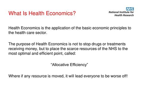 Ppt Introduction To Health Economics Powerpoint Presentation Free