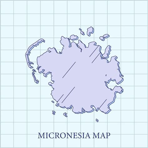 Premium Vector Vector Regions Map Of Micronesia