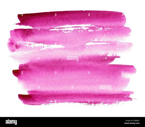 Abstract Pink Watercolor Shape As A Background Isolated On White