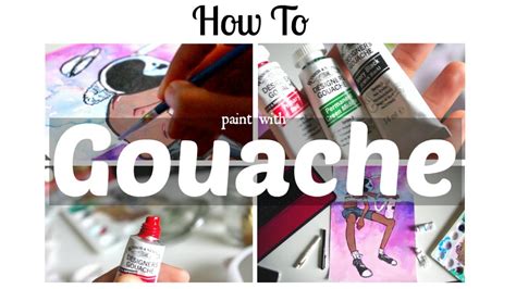 How To Paint With Gouache · Beginner S Tips And Walkthrough · Semiskimmedmin Youtube