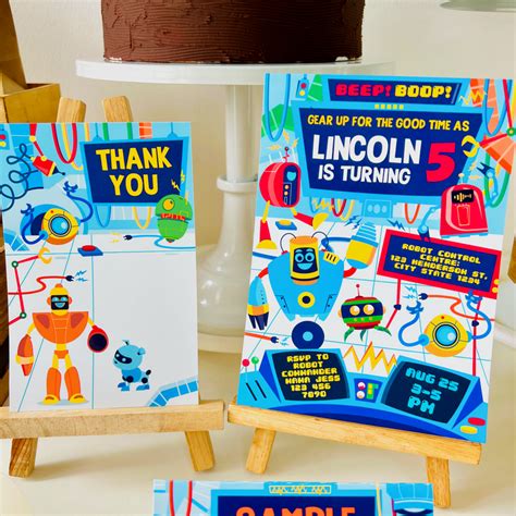 Robots Party Decorations Printable Kit | Pigsy Party – PigsyParty