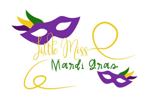 Little Miss Mardi Gras Svg Cut File By Creative Fabrica Crafts · Creative Fabrica