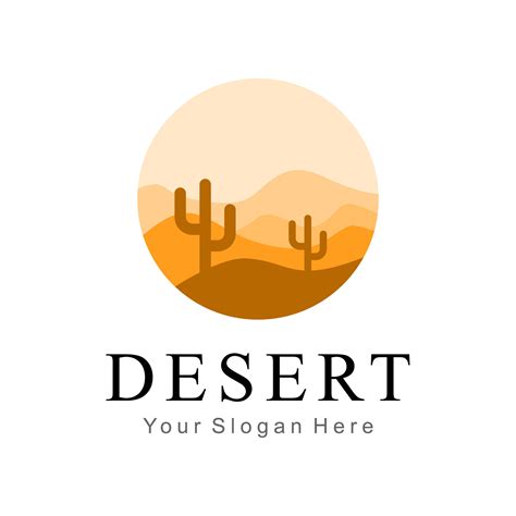 desert logo vector 11114062 Vector Art at Vecteezy