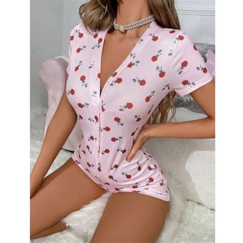 Floral Print V Neck Button Down Sexy Ribbed Knit High Stretch 87 Polyester And 13 Spandex Size