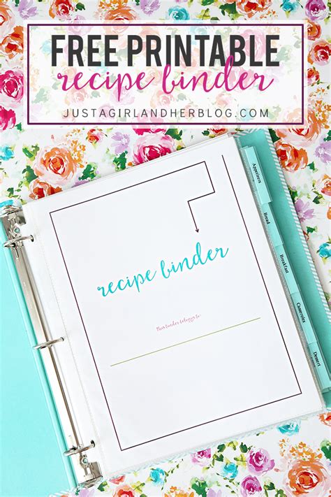 Free Printable Recipe Binder Recipe Book Templates Printable Recipe