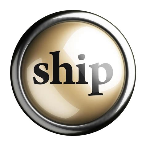 Ship Word On Isolated Button 6367686 Stock Photo At Vecteezy