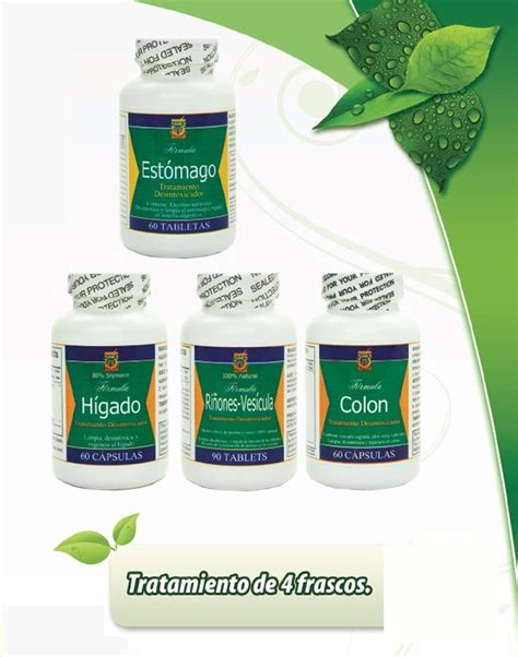 Desintoxicador 4 Productos Para Limpiar Y Desintoxicar Colon Rinones