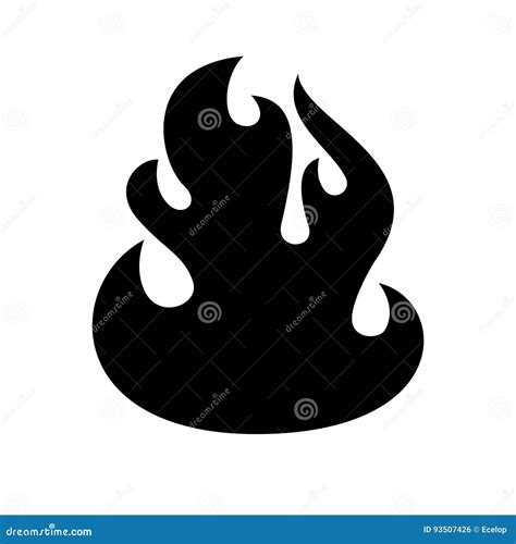 Icono De La Llama Del Fuego Ilustraci N Del Vector Ilustraci N De