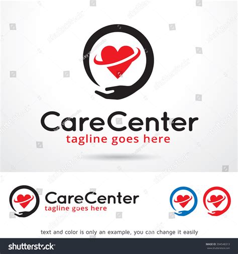 care center logo template design vector stock vector royalty