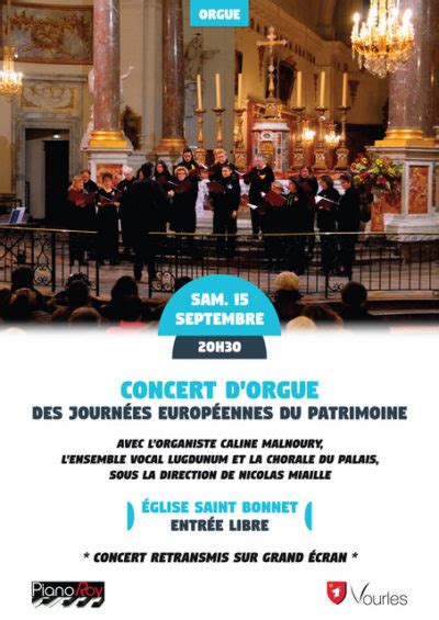 Concert dorgue église de Vourles Sainte Blandine du Fleuve