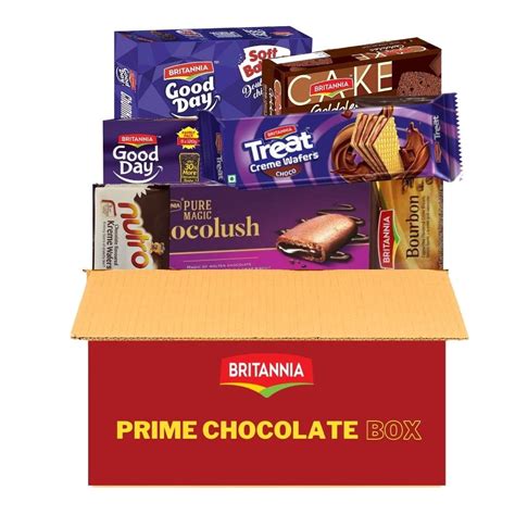 Britannia Chocolate Value Box Cookies Cake Variety Pack Chocolaty