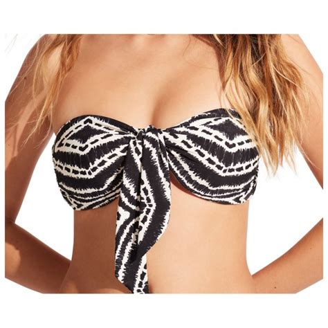 Seafolly Zanzibar Twist Tie Front Bandeau Bikini Top Damen Online