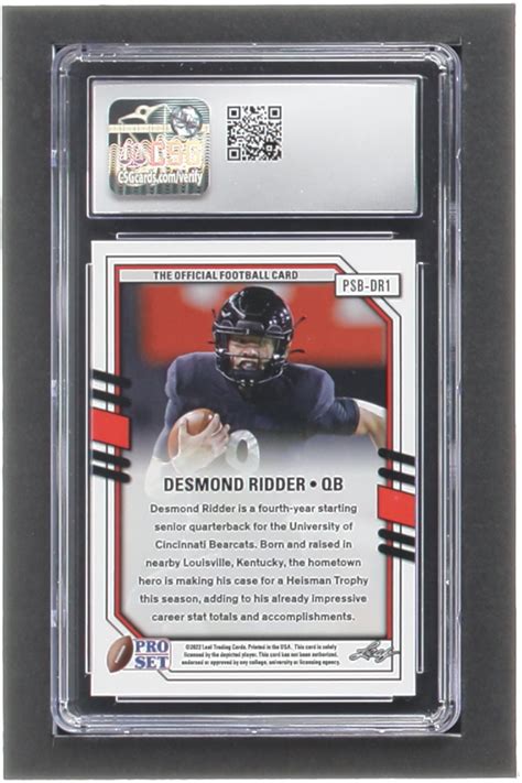 Desmond Ridder Leaf Pro Set Draft Metal Prismatic Orange Psbdr