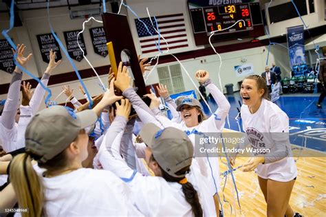 West Texas Aandm Buffs Players Lift The Trophy As They Celebrate News