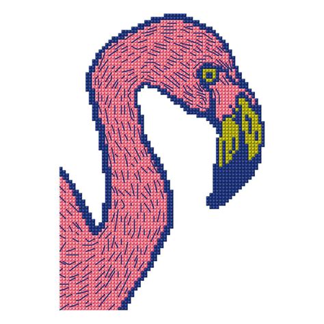 FREE PATTERN DMC Flamingo Cross Stitch 0205 Hobbycraft