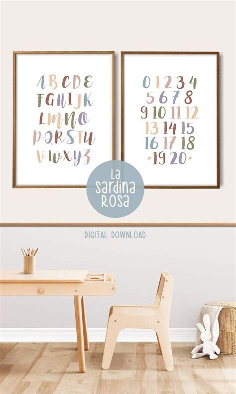 Colorful Alphabet Poster for Kids