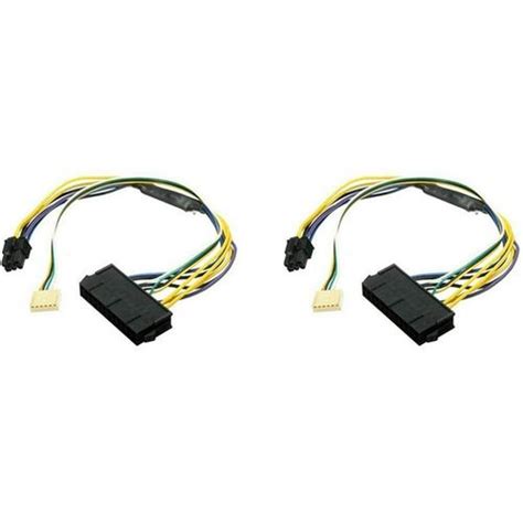 Generic 12 Inch Atx Main 24 Pin To 6 Pin Psu Power Adapter Cable 18awg Replacement For Hp Z240