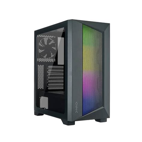 PTYTEC Computer Shop Gabinete Gaming AZZA Octane 460B ATX Mid Tower