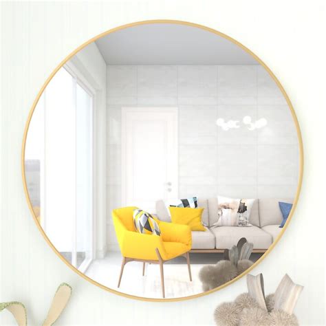 hommetree Wall-Mounted Circle Mirror with Gold Frame - ShopStyle