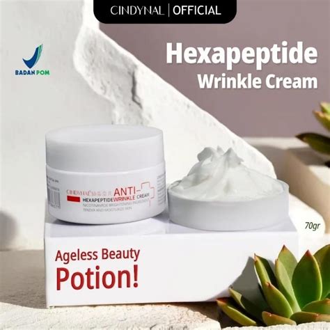 Jual KEMASAN BPOM Cindynal Hexapeptide Anti Wrinkle Cream Krim Anti