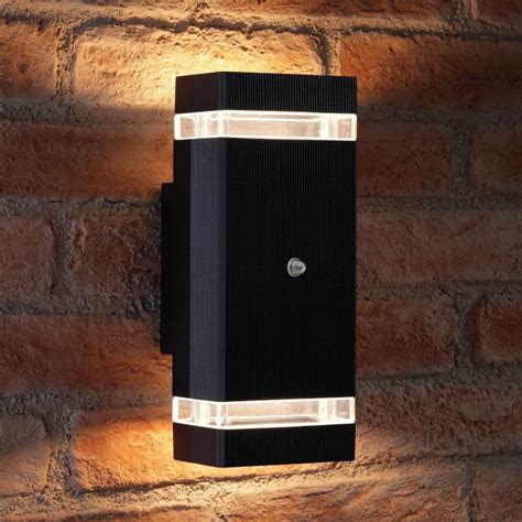 Auraglow Dusk Till Dawn Sensor Double Up Down Wall Light Thruxton