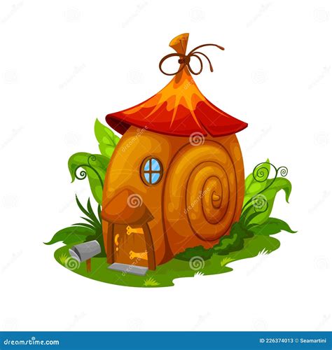 Fairail House Gnome Et Elf Maison De Dessin Animé Illustration de