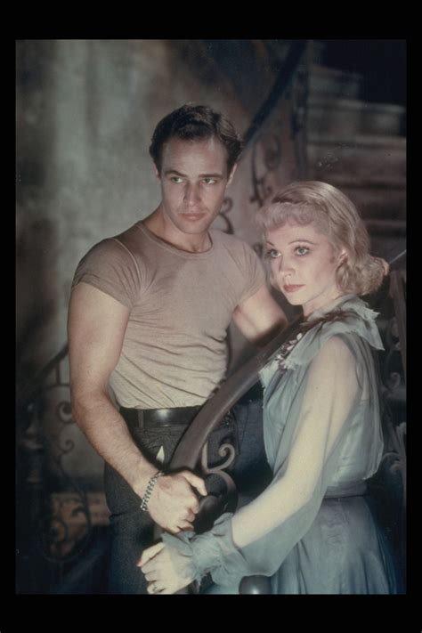 Marlon Brando Vivien Leigh In A Colour Print From A Streetcar Named