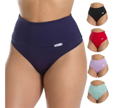 Kit 15 Calcinhas Modeladora Cós Alto Fio Duplo Lingerie Frete grátis