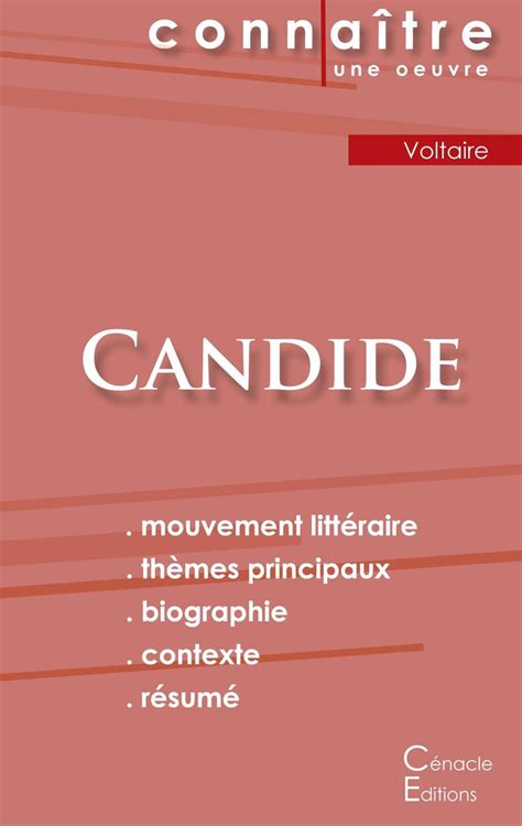 Fiche De Lecture Candide De Voltaire Analyse Litt Raire De R F Rence