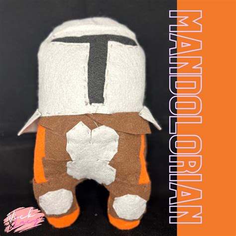 Mandolorian Inspired Handmade Among Us Style Plush Stuffed Collector